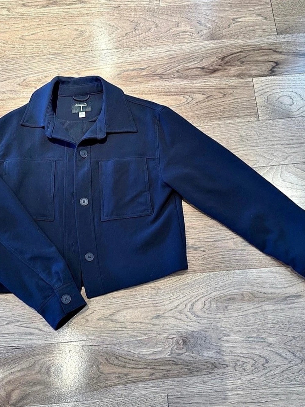 Tahari Women's Polyester Utility Jacket Blue Size Medium